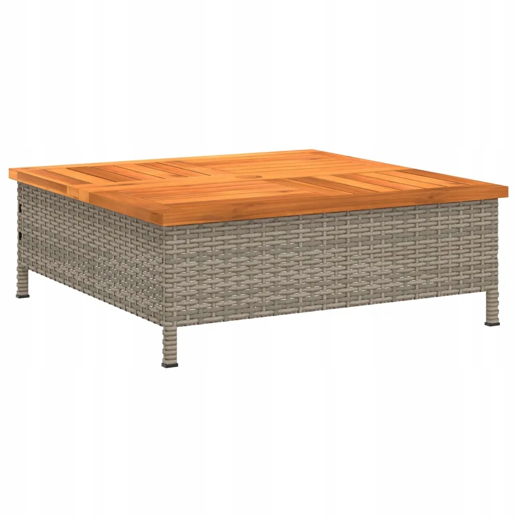 Kryt na základnu slunečníku a konferenční stolek šedo-hnědý 70x70x25 cm