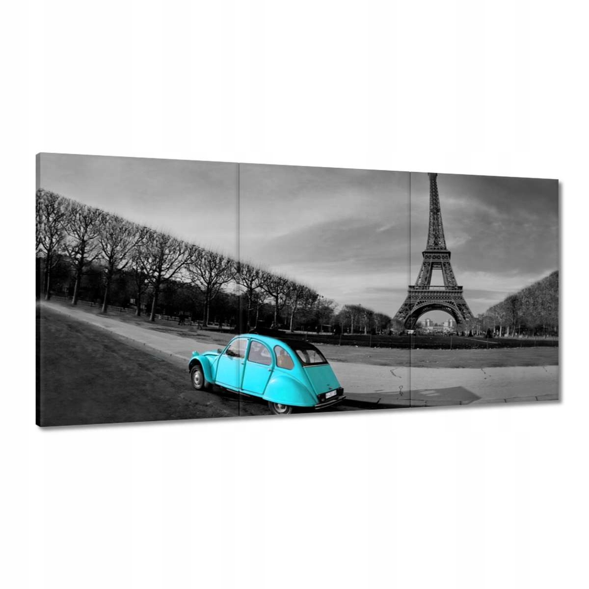 Obrazy 180x90 Eiffelova veža Tyrkys