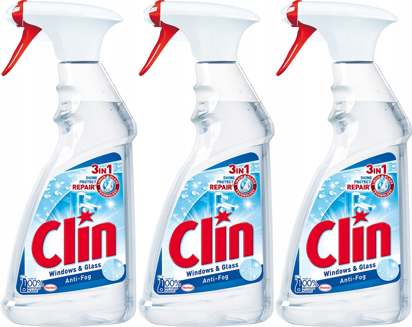

Płyn do mycia szyb okien Clin Antypara spray 3szt
