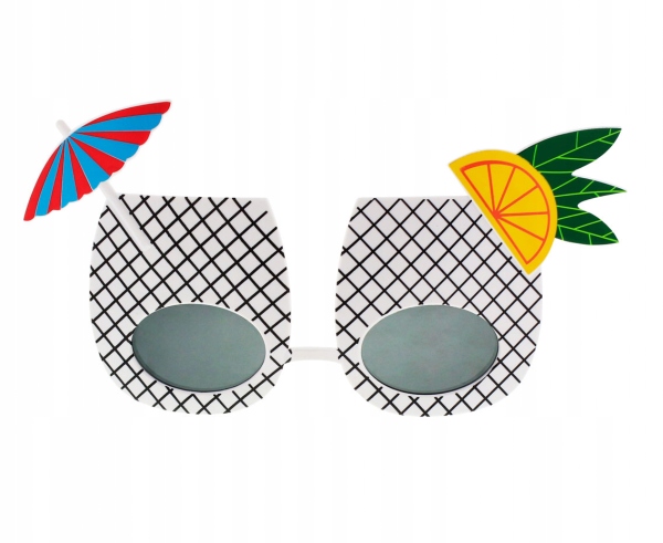 

Okulary Imprezowe Drinki w kratkę gadżet 1szt