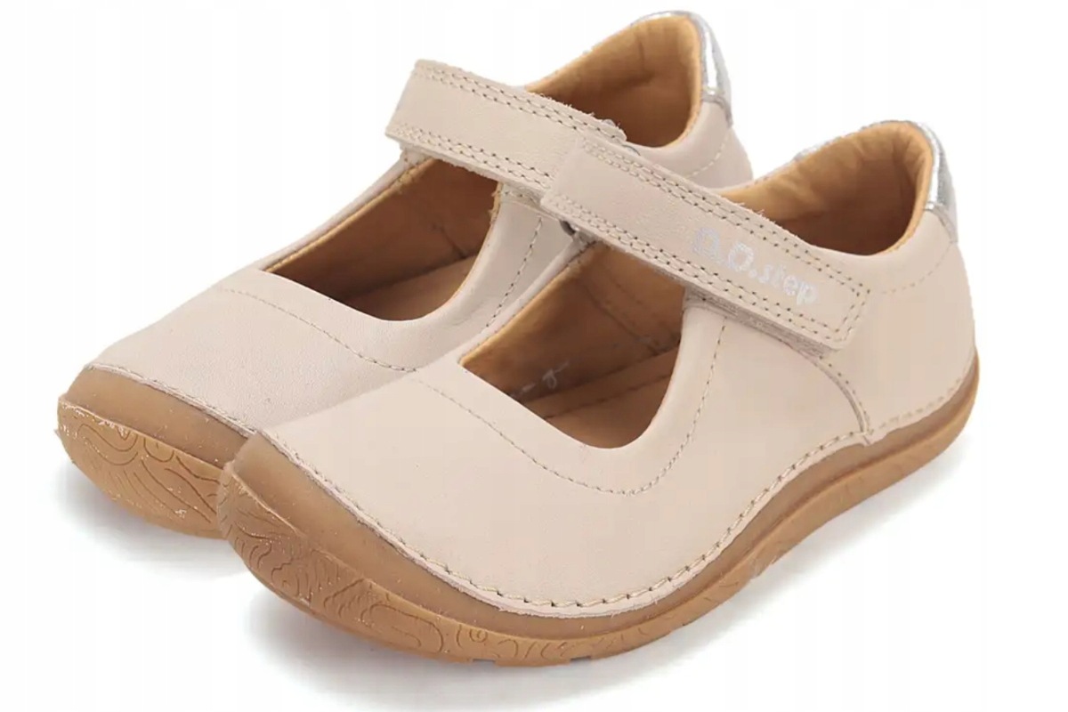 Baleriny skórzane barefoot D.D. Step H116-61955A White 26