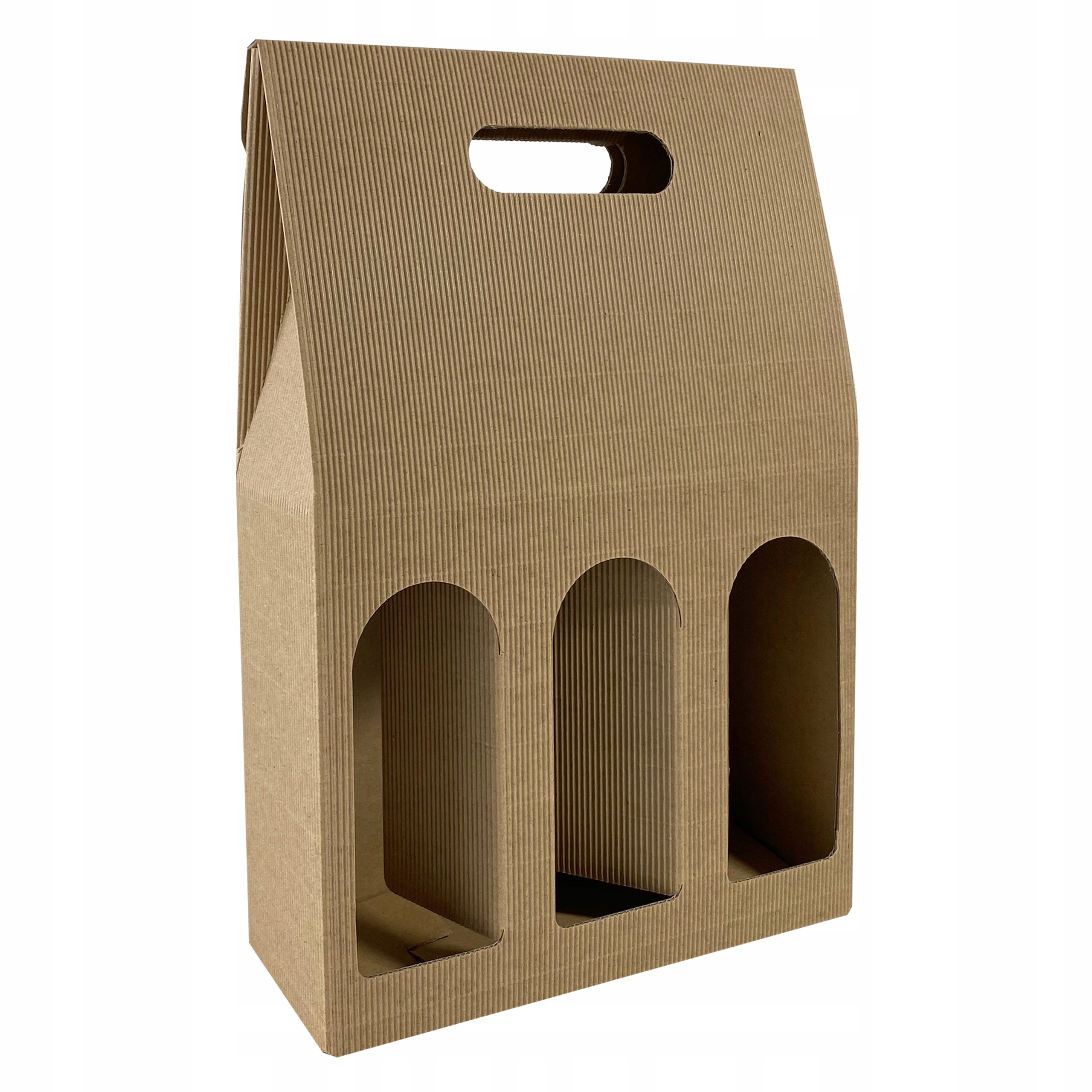 

Eko pudełko torebka z tektury na 3 butelki 0,5l