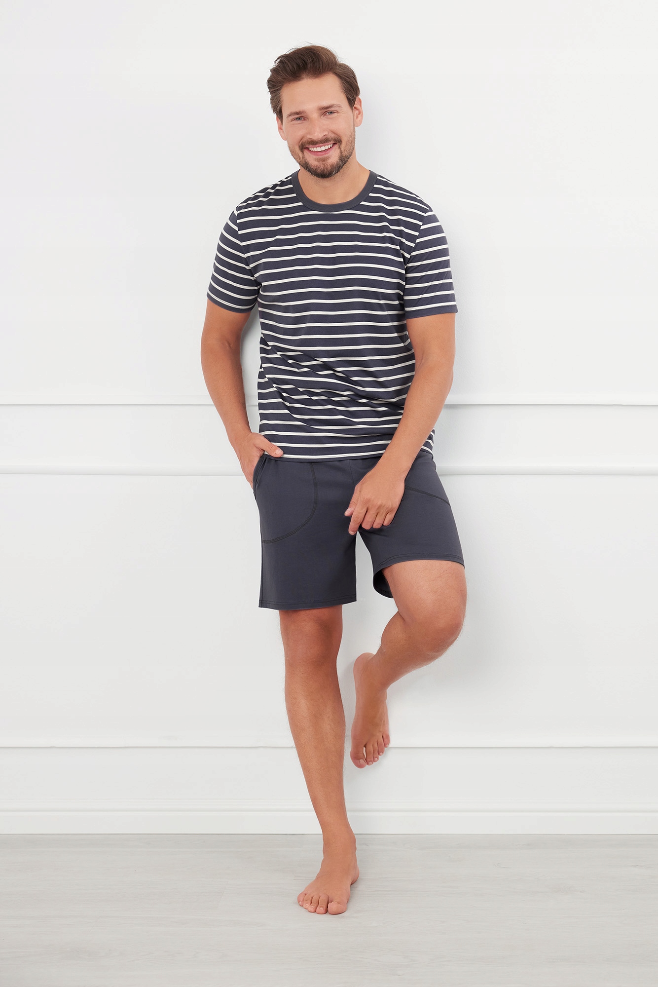 Bert pánské pyžamo krátký rukáv, krátké kalhoty XXXL Italian Fashion