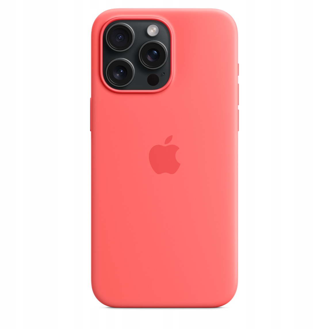 Silikonový kryt Magnetický na iPhone 15 Pro Max Guava světle melounový