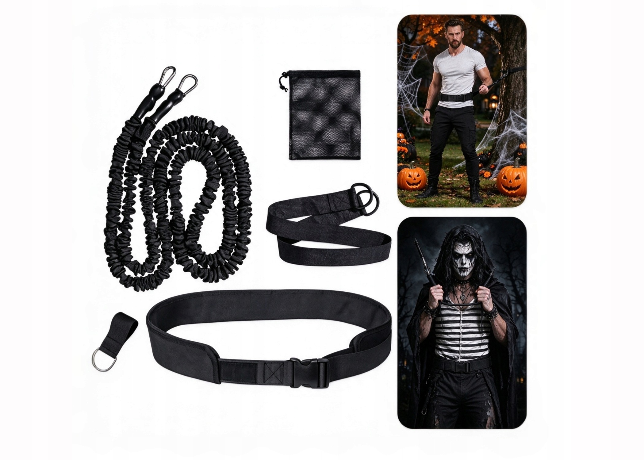 Pas oporowy talii 4–12m Trening, pływanie w basenie i zabawa Halloween