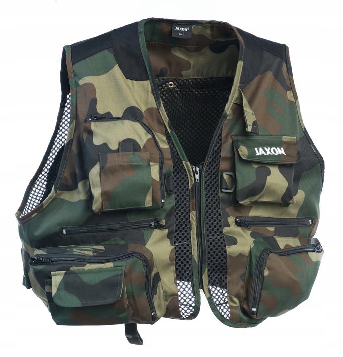 Rybářská Vesta Jaxon L Na Ryby Pro Rybáře Maskáčový