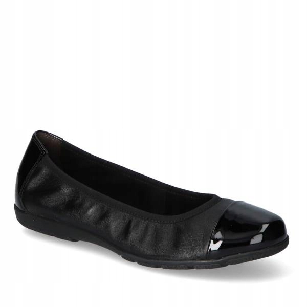 Baleríny Caprice kůže-komfort 22152-27vel.37 černé