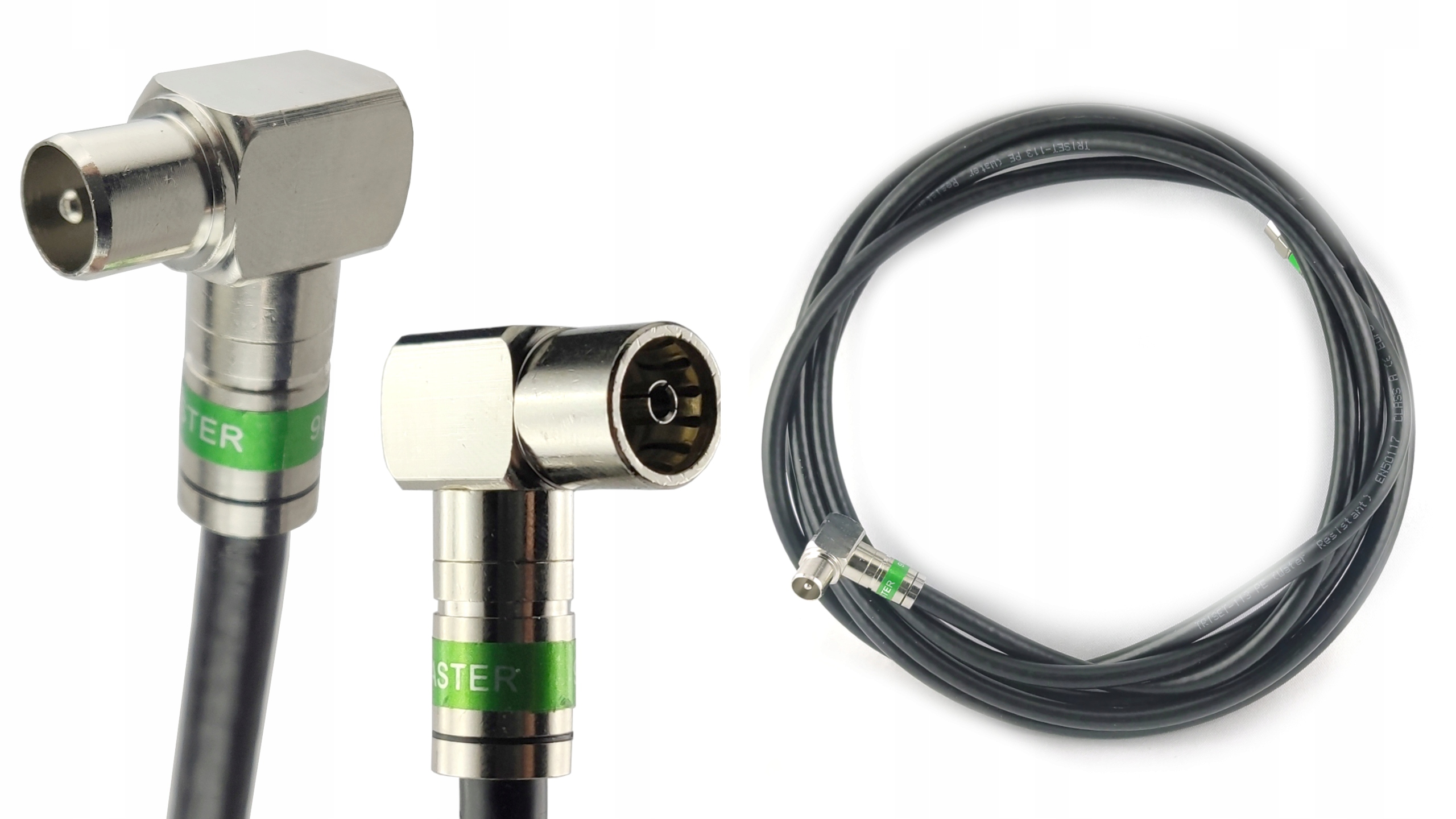 Gotowy kabel DVB-T | Wtyk TV kątowy - Gniazdo TV kątowe 2m Kod producenta 2MKZK