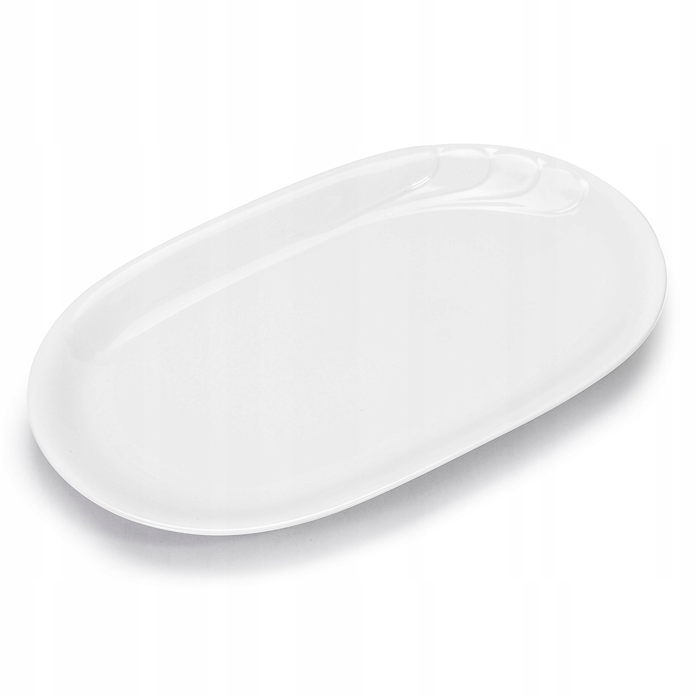 

Talerz Półmisek na Wędliny owoce porcelanowy Biały