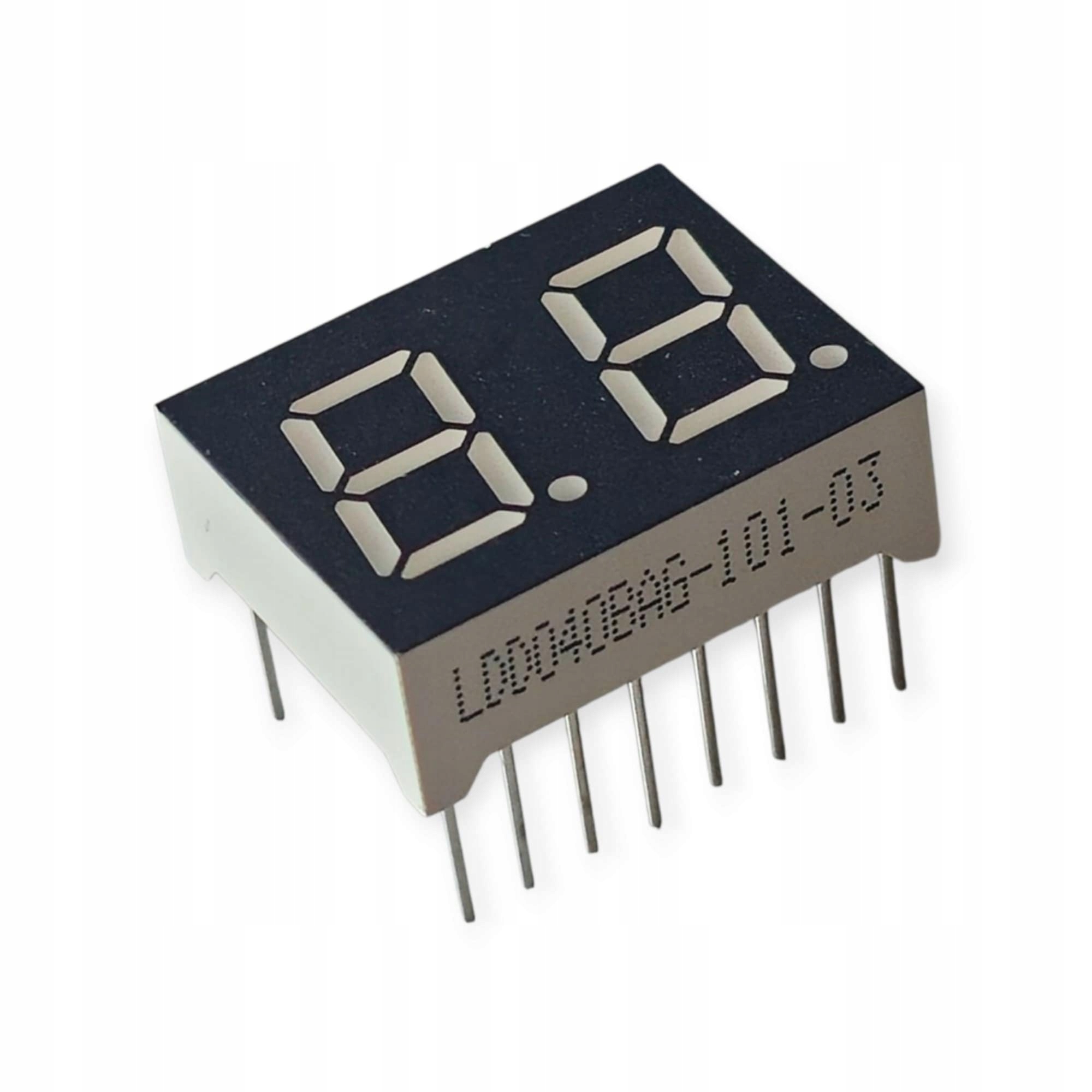 LDD040BAG-101 WYŚWIETLACZ LED 7-SEG ZIELONY 10.16MM 0,4