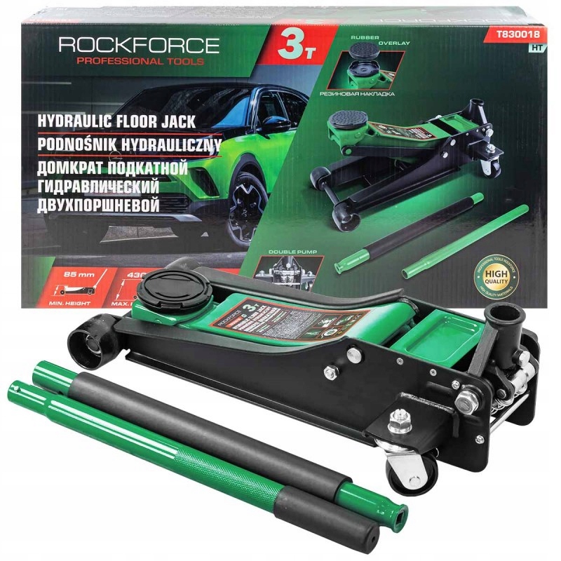 Hydraulický zdvihák 3T nízkoprofilový žaba Rockforce