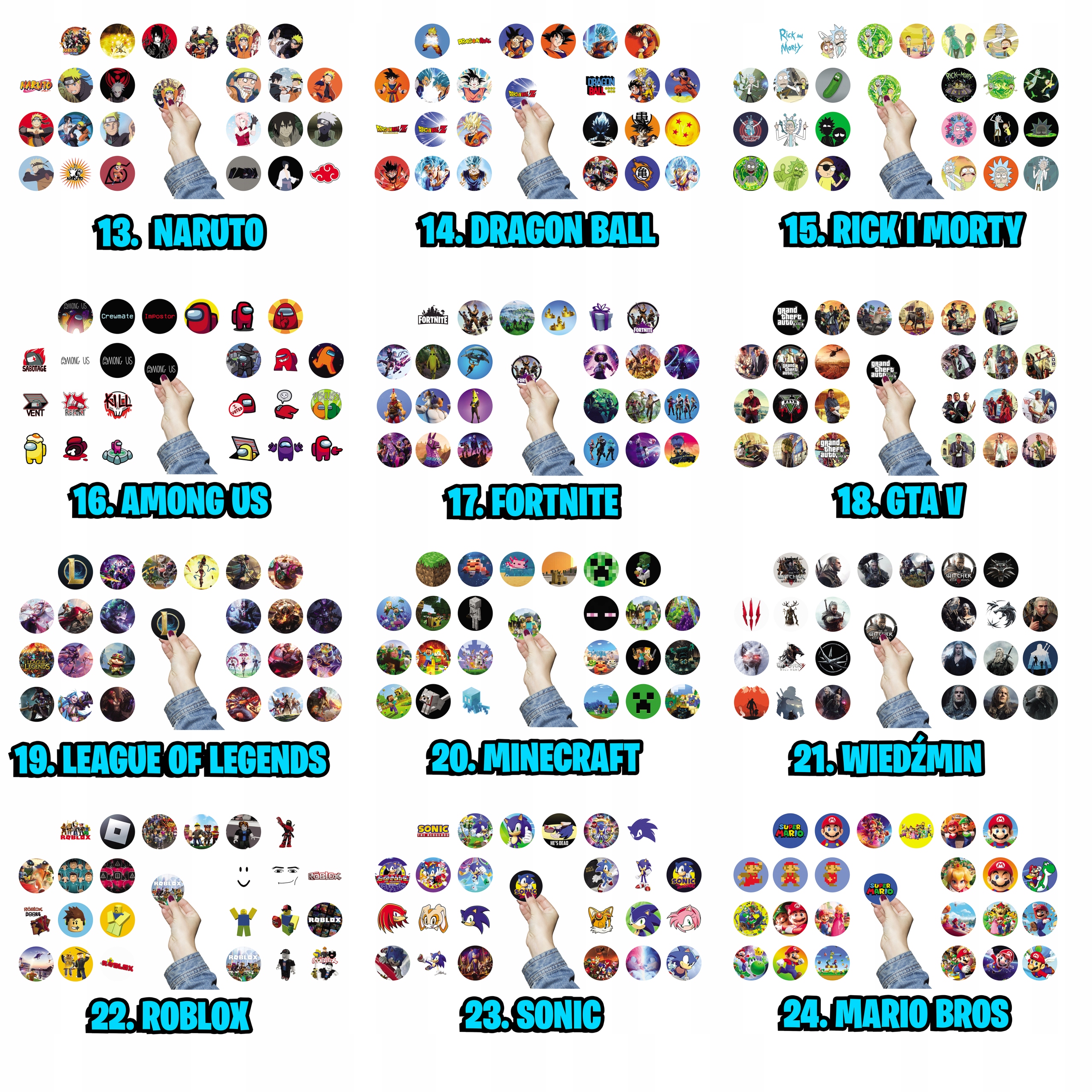 NAKLEJKI NA ZESZYT 24szt kółka - REAL MADRYT Marka Dodo