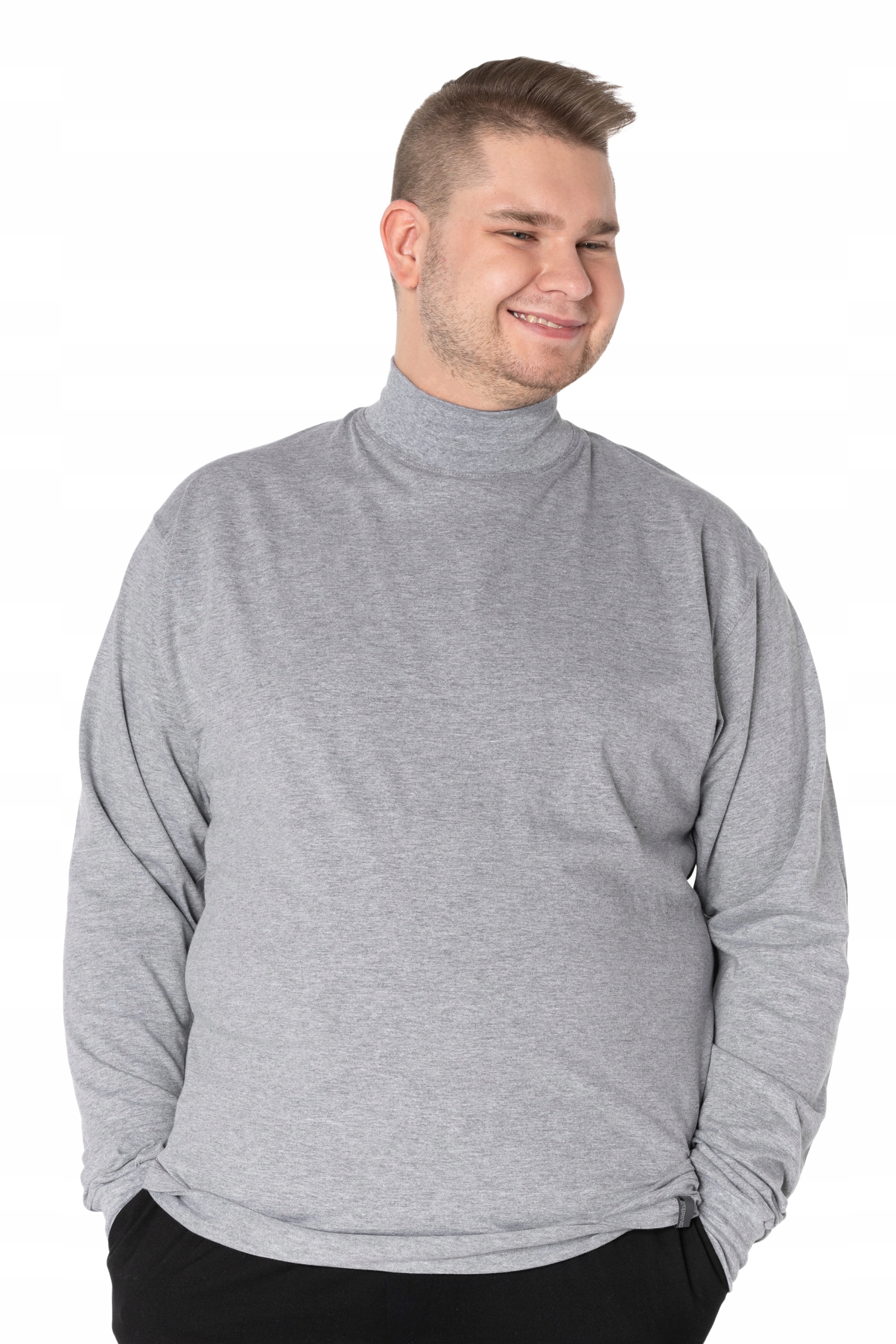 

Duży Półgolf męski sweter golf Adam XXL mel/jasn