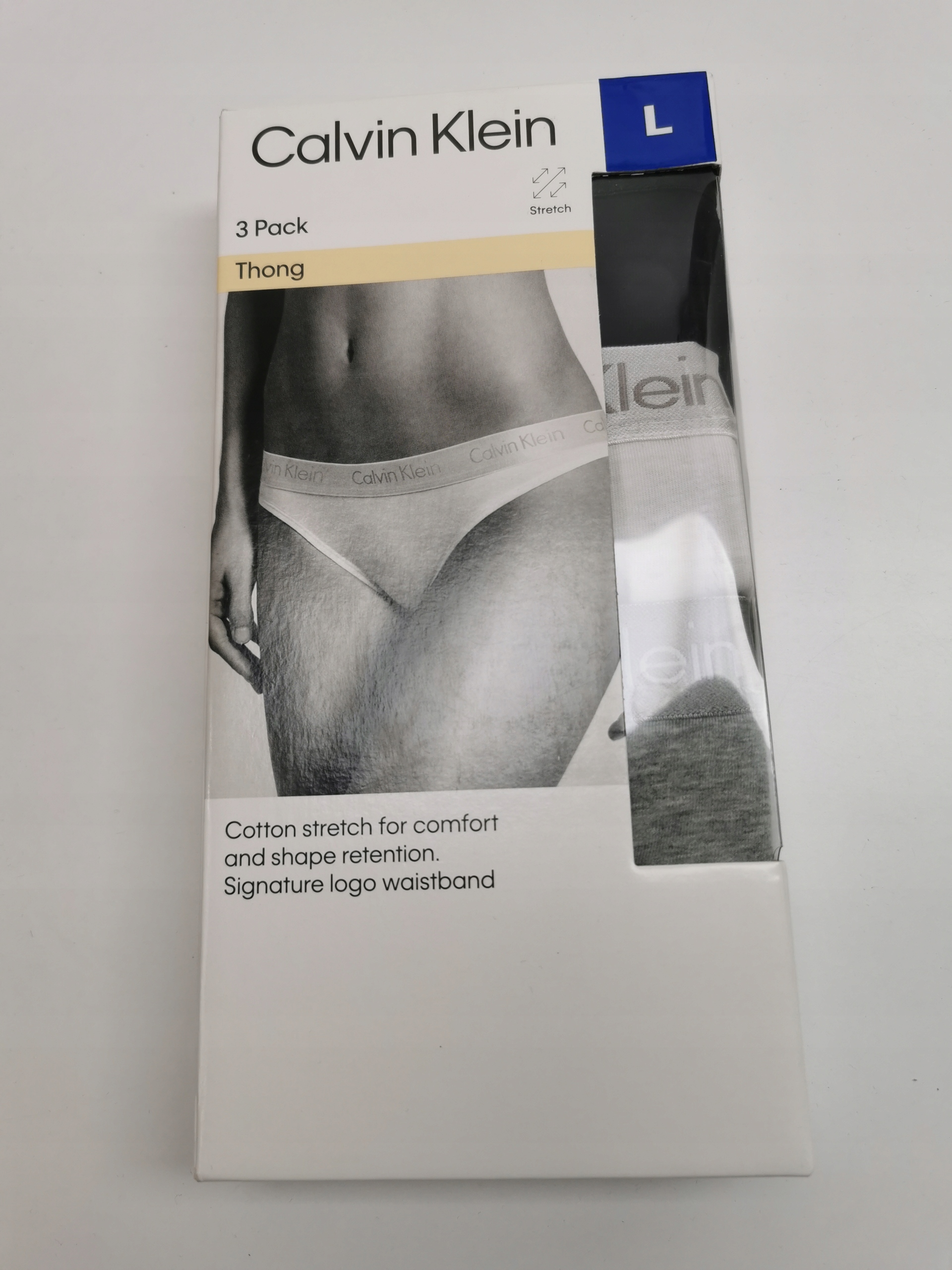 Calvin Klein Sada 3 párů dámských kalhotek typu thong velikost L