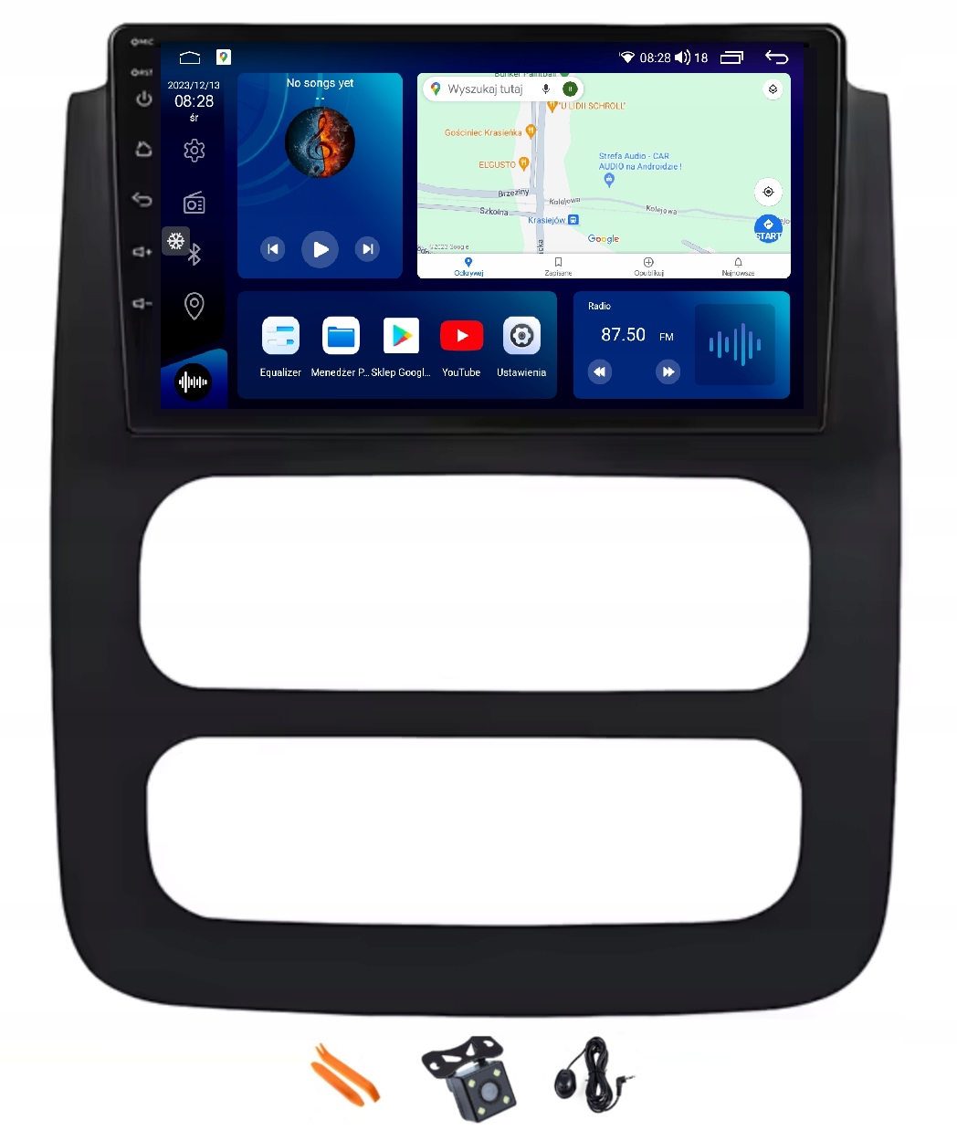 Rádio Android Gps Lte Dsp Qled Carplay 128GB Dodge Ram 1500 2500 3500 02-05
