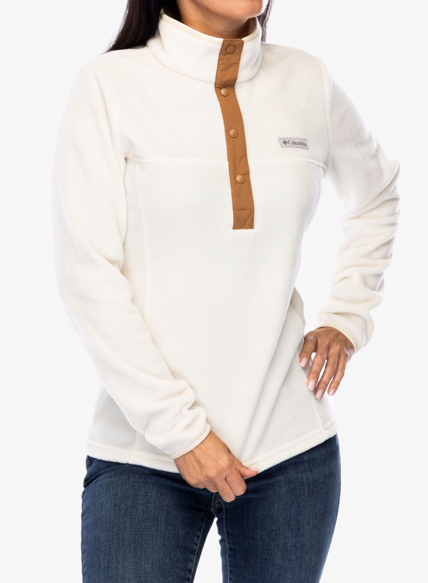 Dámská mikina Columbia Benton Springs Half Snap Pull Over II v barvě křídově/ Mikina L