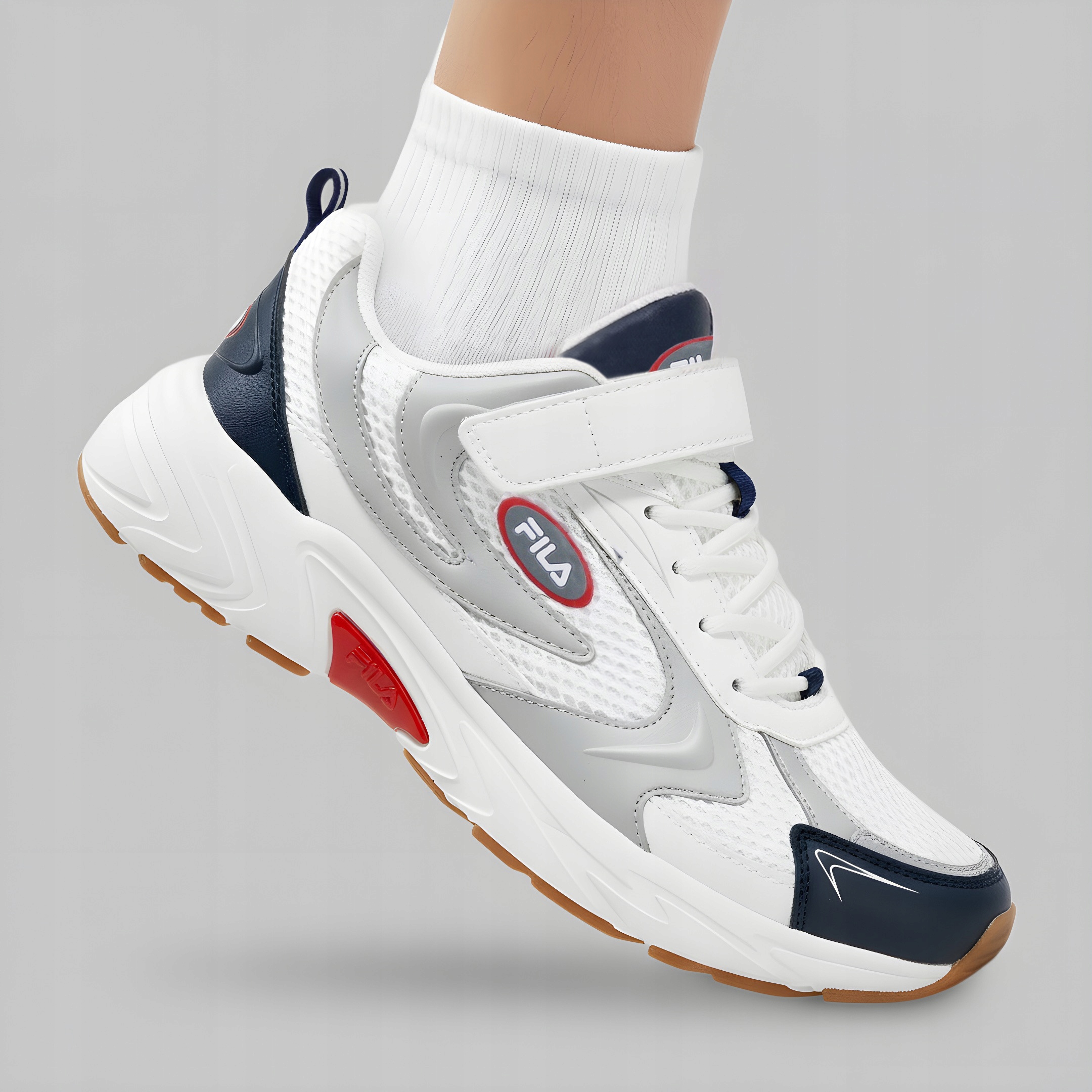 Buty dziecięce sportowe Fila Kreatix na wiosnę na Rzepy Sneakersy lekkie 34