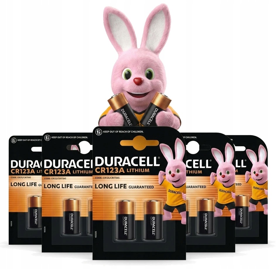 10x Lithiová Baterie Lithium 123 CR123 CR123A 3V Duracell