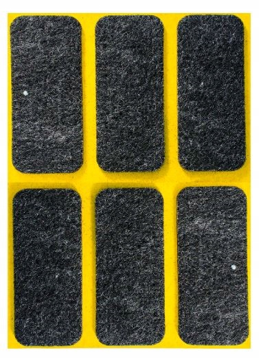 

Podkładki filcowe samoprzylepne czarne 25x60 6szt