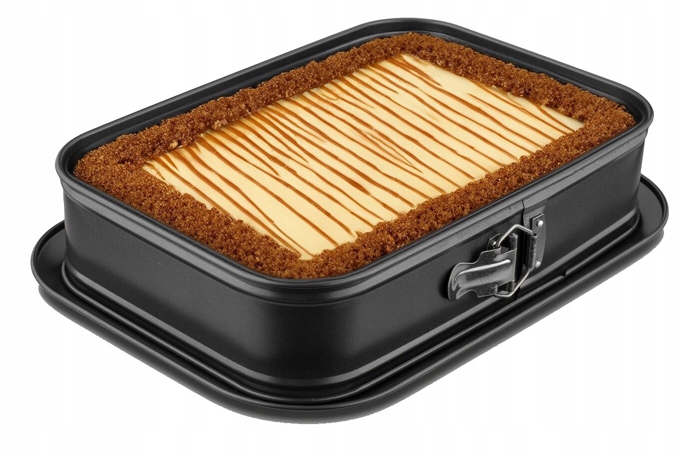 FORMA DO PIECZENIA CIAST PROSTOKĄTNA STALOWA POWŁOKA NIEPRZYWIERAJĄCA Rodzaj tortownica