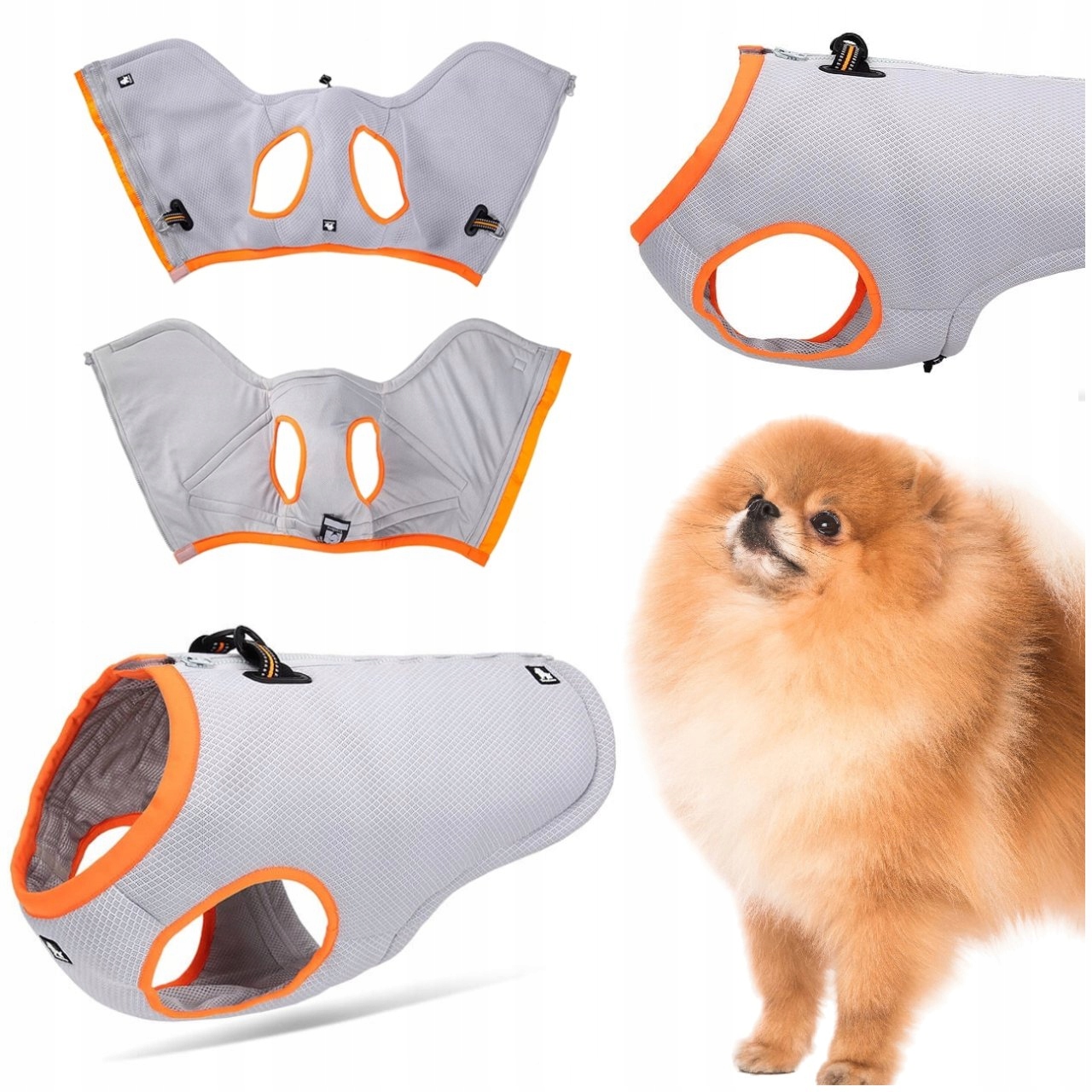 Chladící Vesta Pro Psa, Postroje Pro Psa Truelove, Oranžová, Lehká Xxs