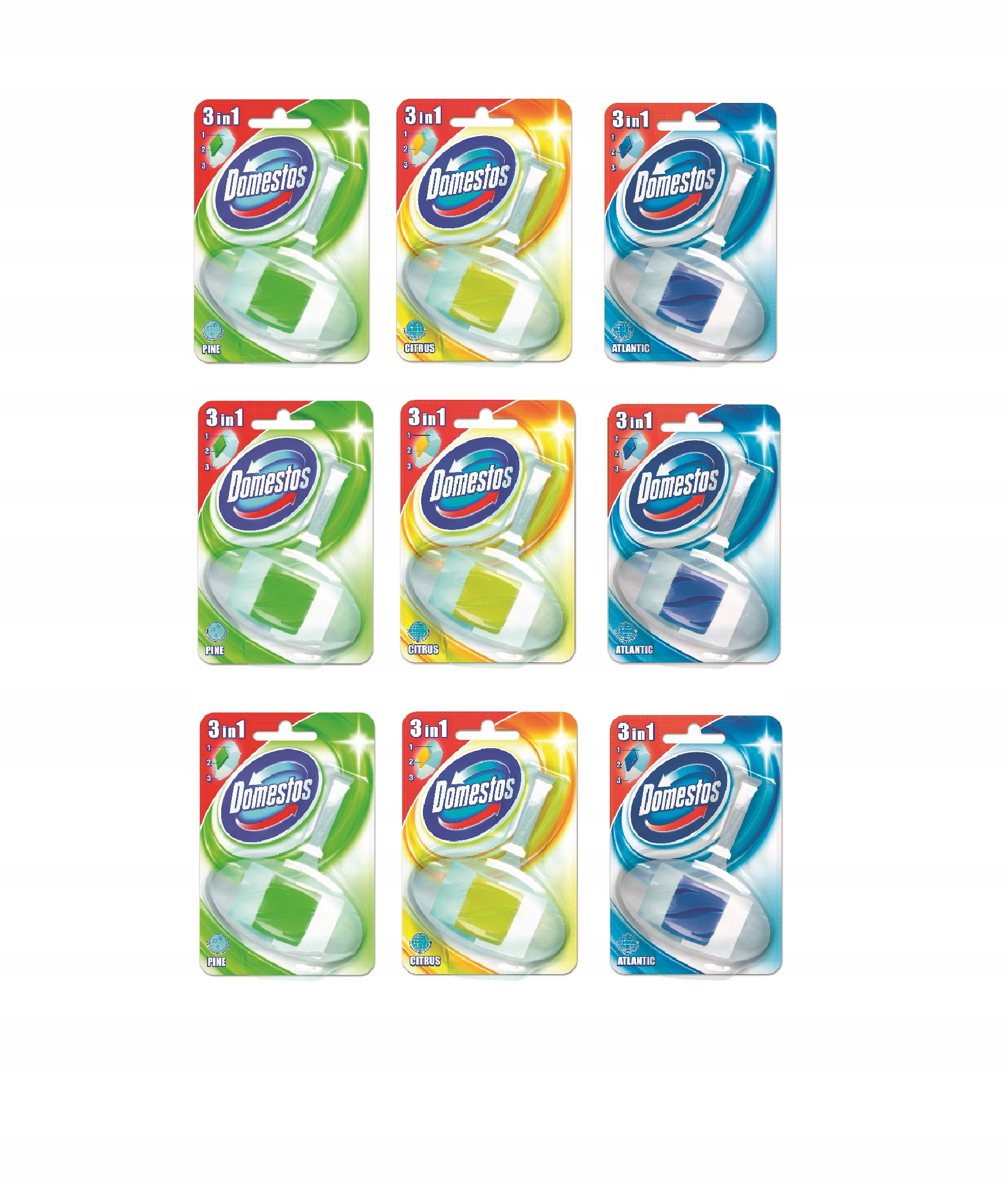 

Domestos Kostka Wc Ocean+Citrus+Leśny koszyk 40g