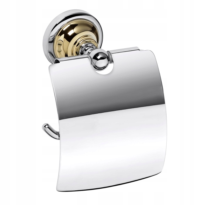Bemeta Retro zlato/chróm držiak na toaletný papier s klapkou 144212018