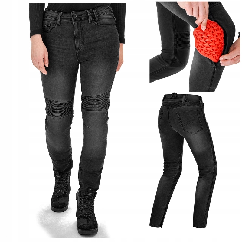 Jednovrstvové motocyklové džínsy Shima Zenith Lady Black Darčeky