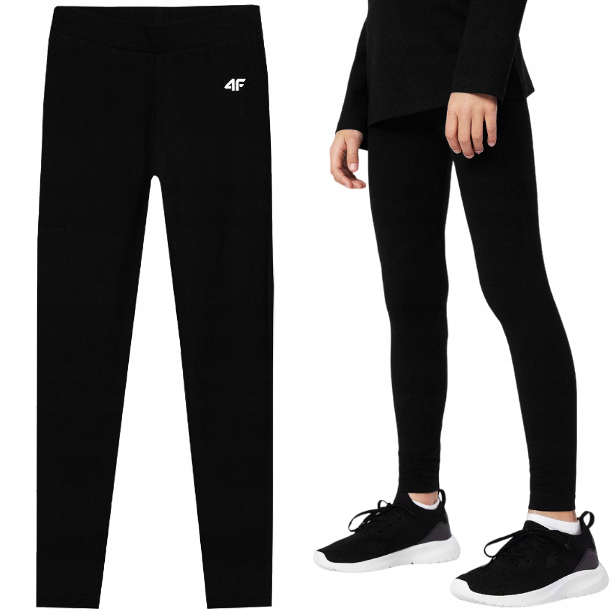

Legginsy 4F Sportowe Getry Bawełniane Dziewczęce