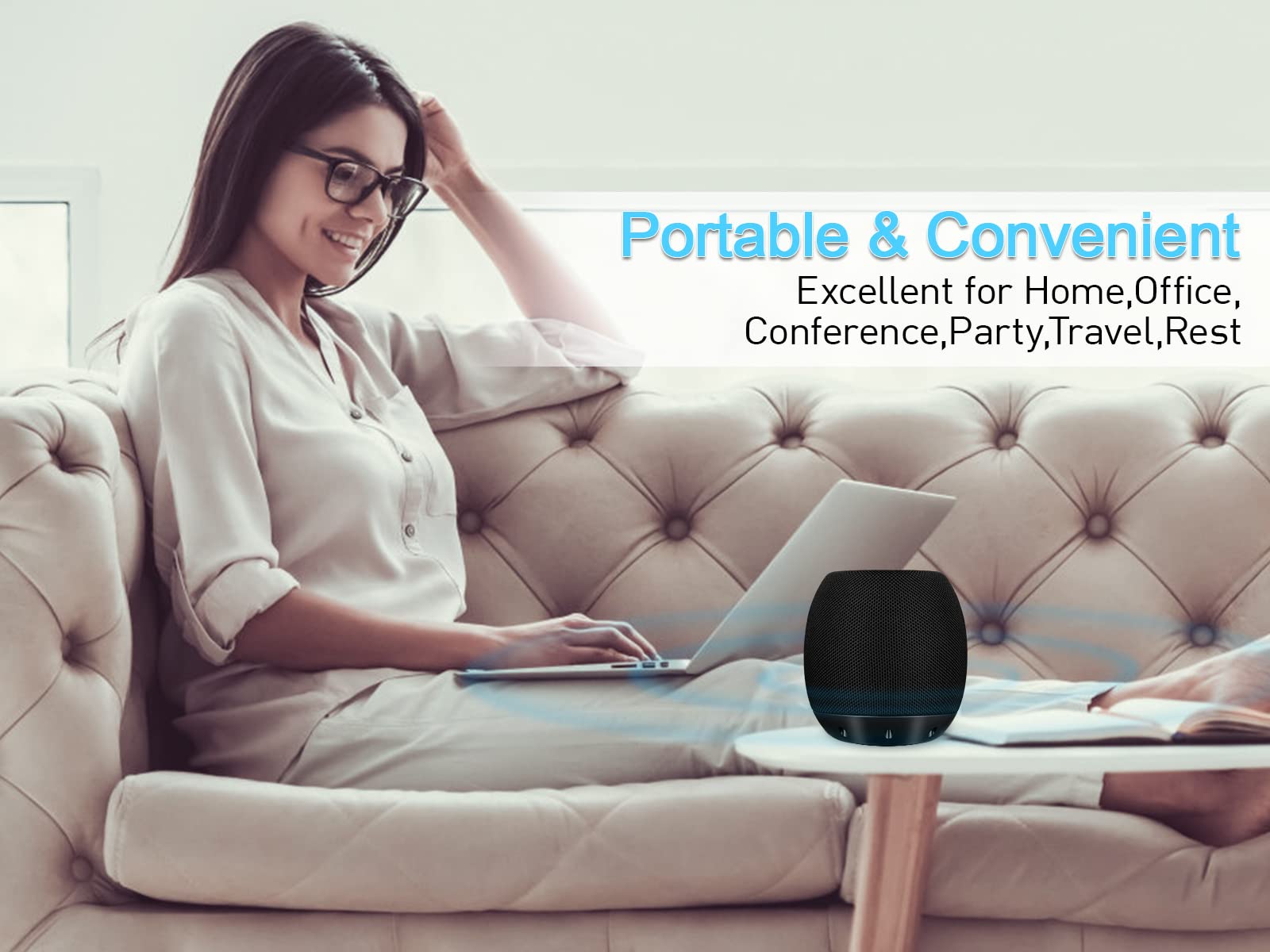 YYV Głośniki Komputerowe USB Stereo Dźwięk Bas Plug and Play — miniatura 6