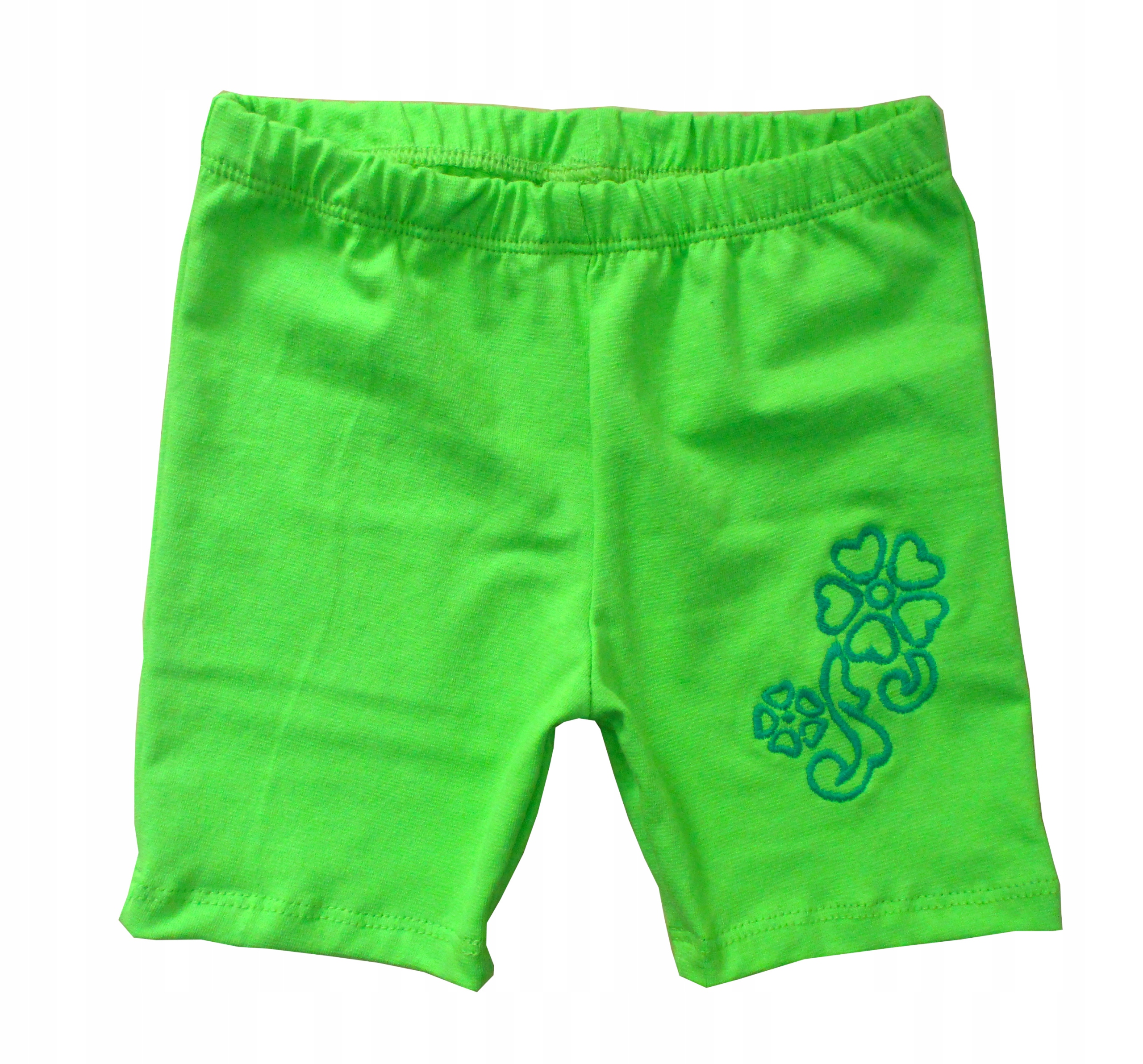 

Legginsy getry krótkie spodenki 110 limonka