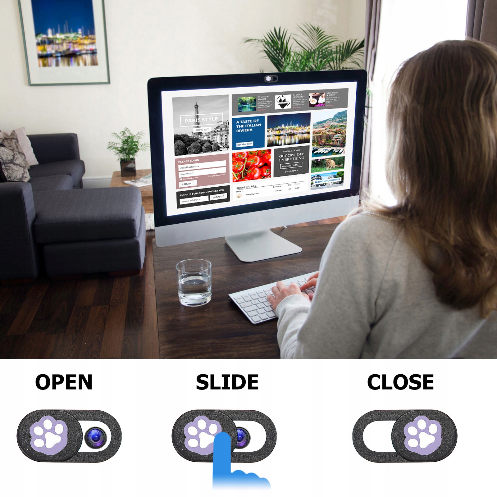 KAMERA TABLETU LAPTOP KAMERY INTERNETOWEJ SUWAKOWA POKRYWA EAN (GTIN) 4894967048153