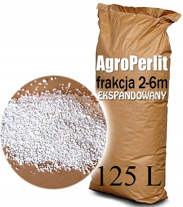 

Perlit ogrodniczy 125 L Agro Perlit frakcja 2-6 mm