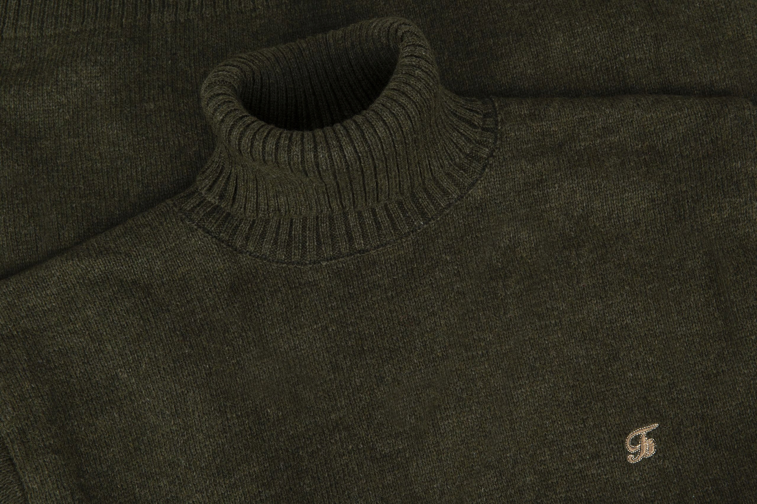 GOLF MĘSKI WEŁNIANY SWETER OLIWKOWY! ROZ.M SW616 Płeć mężczyzna