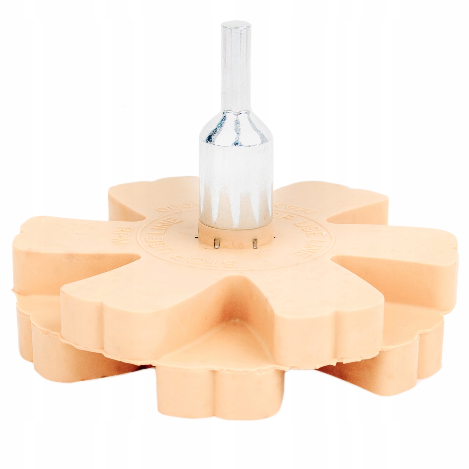 KRĄŻEK GUMOWY DO USUWANIA KLEJU NAKLEJEK FELG ADAPTER NA WIERTARKĘ KARBOWAN Marka Falon-Tech