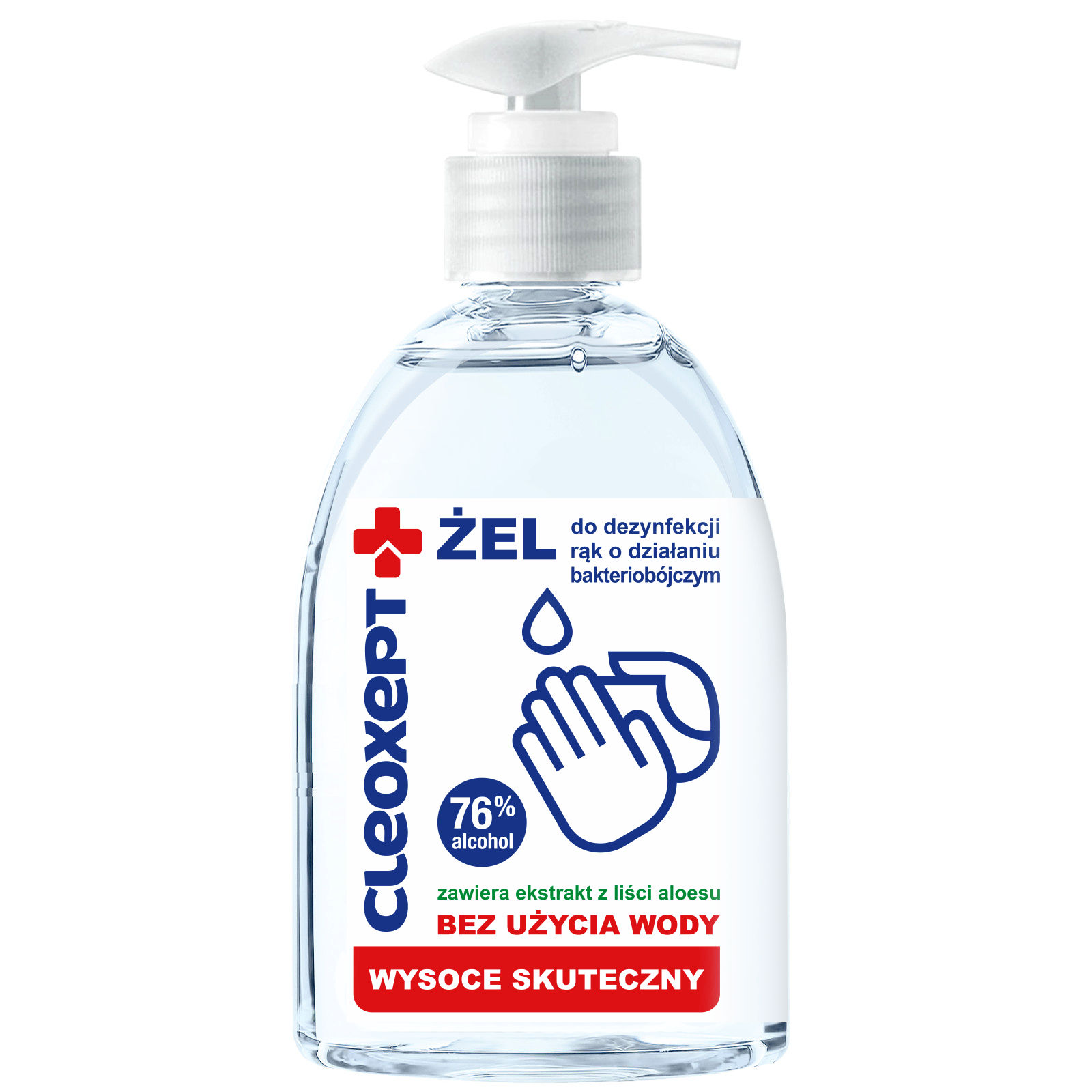 Żel antybakteryjny do dezynfekcji odkażania rąk Cleoxept- 500ml