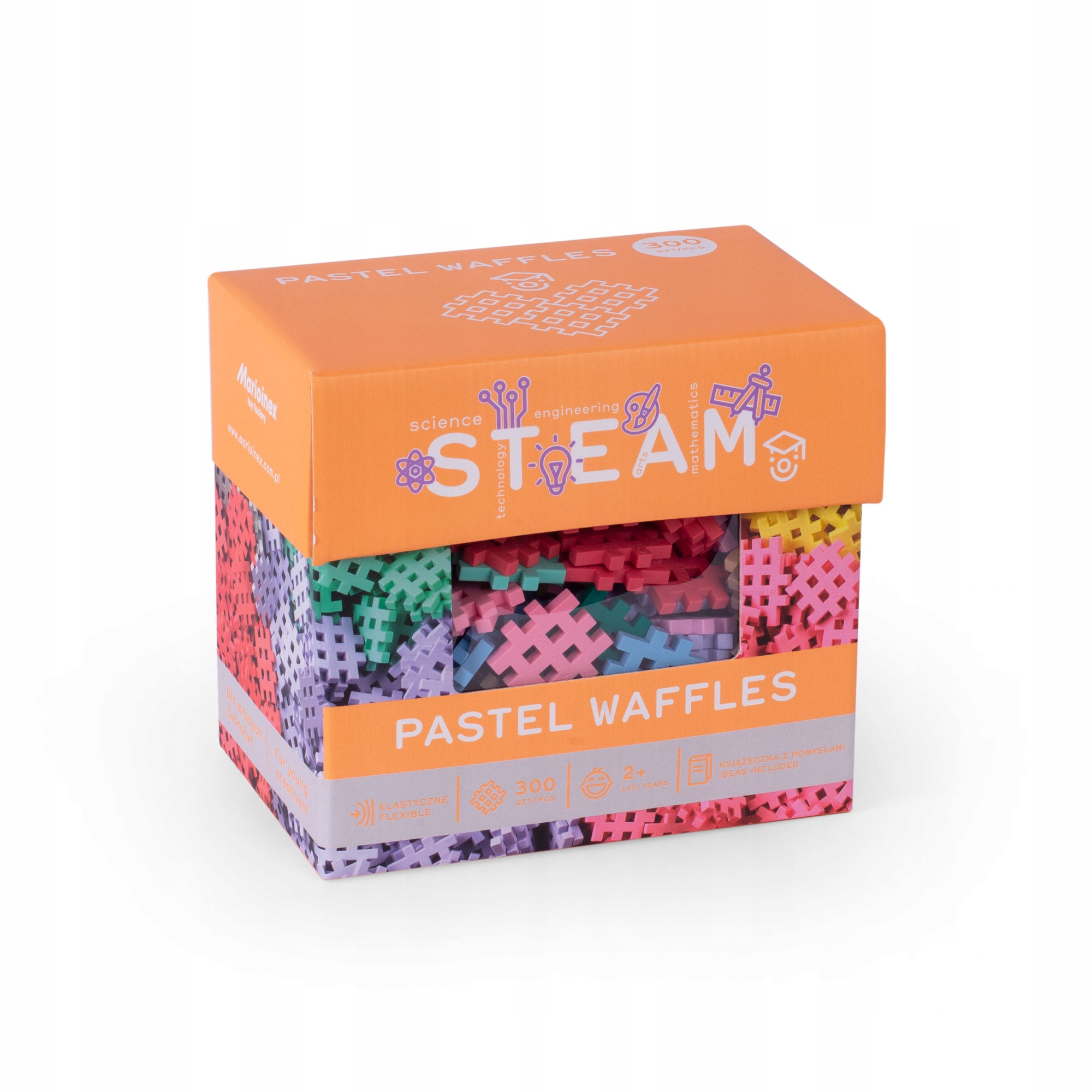 

Klocki Waffle Wafle Mini Marioinex Pastel 300 El.