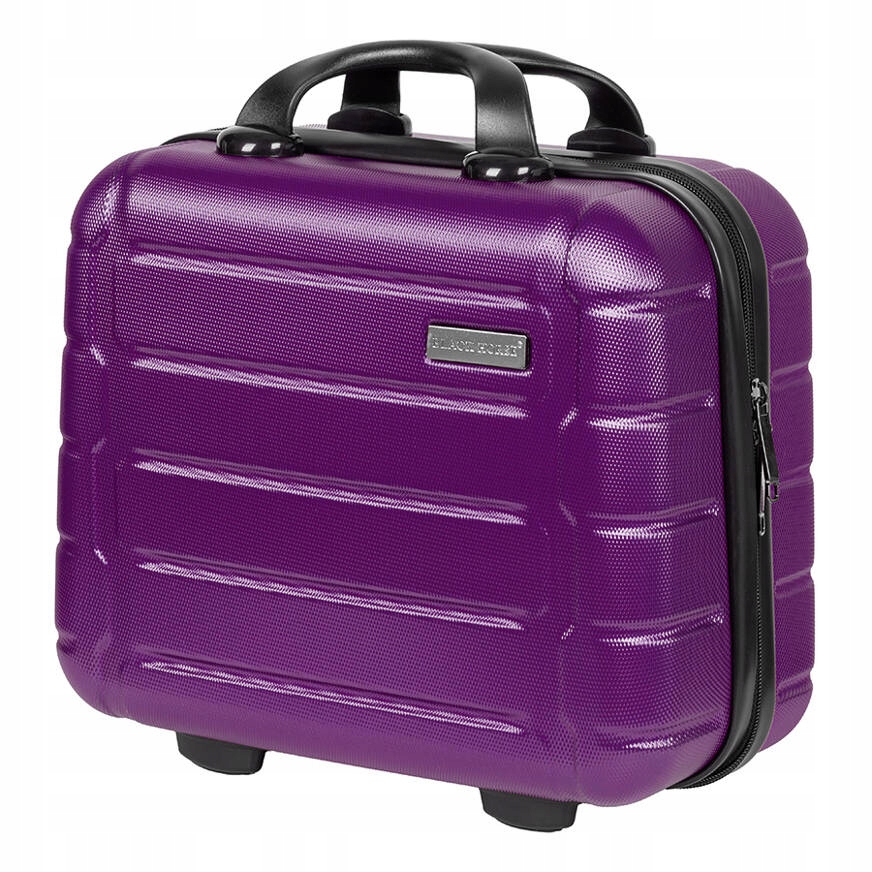 BLACK HORSE FIOLETOWY ZESTAW WALIZKA ŚREDNIA + KUFEREK KOSMETYCZKA Liczba kieszeni 2