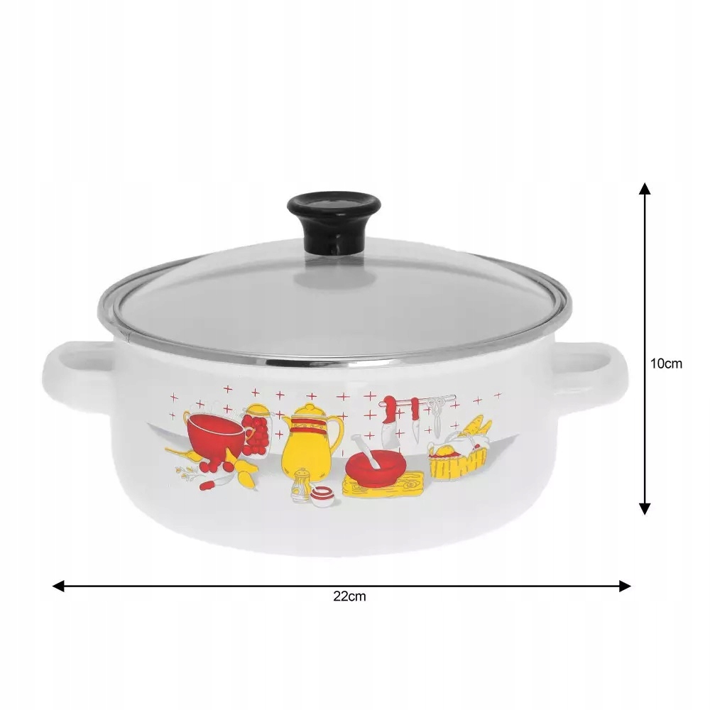 Garnki emaliowane garnek Zestaw emaliowany garnkow Liczba elementów w zestawie 8