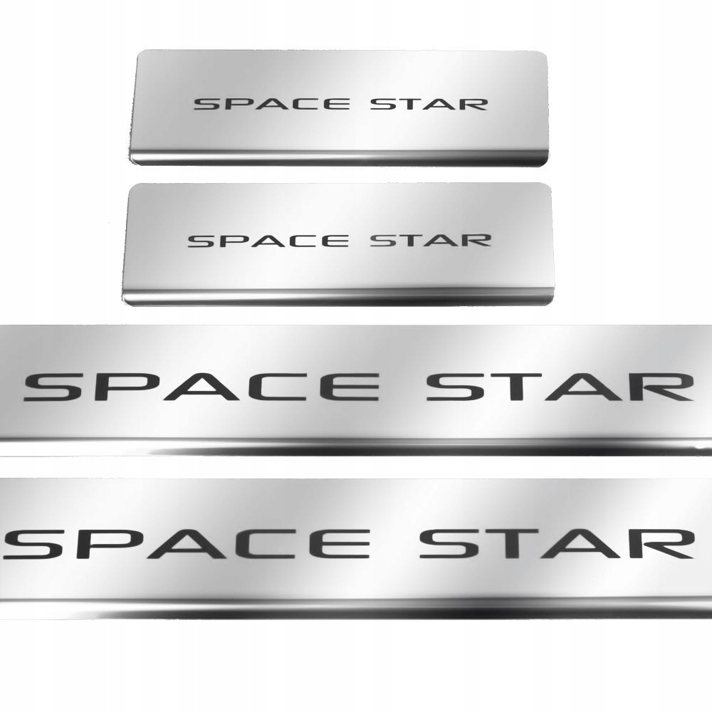 MITSUBISHI SPACE STAR MK2 Nakładki progowe SPACESTAR Facelift Stal nierdzew