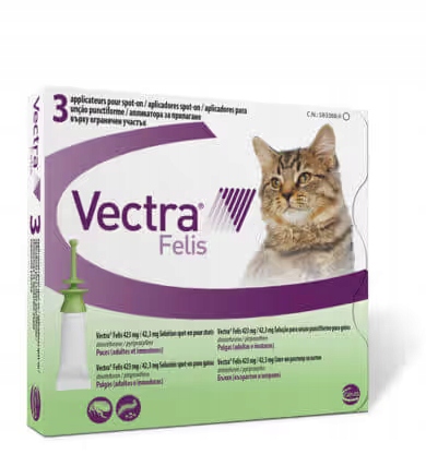 Vectra felis 3 Pk dla kota 3 dawki