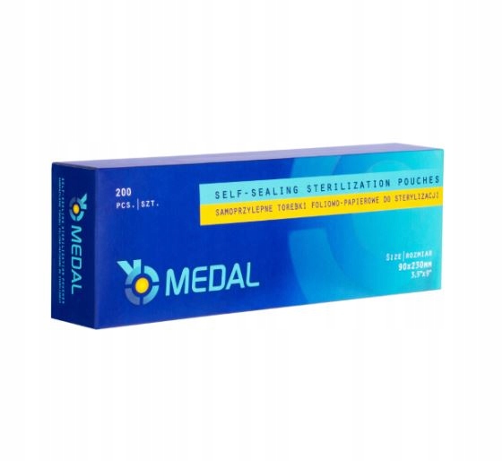 

Torebki Woreczki do Sterylizacji 90mm x 230mm x200