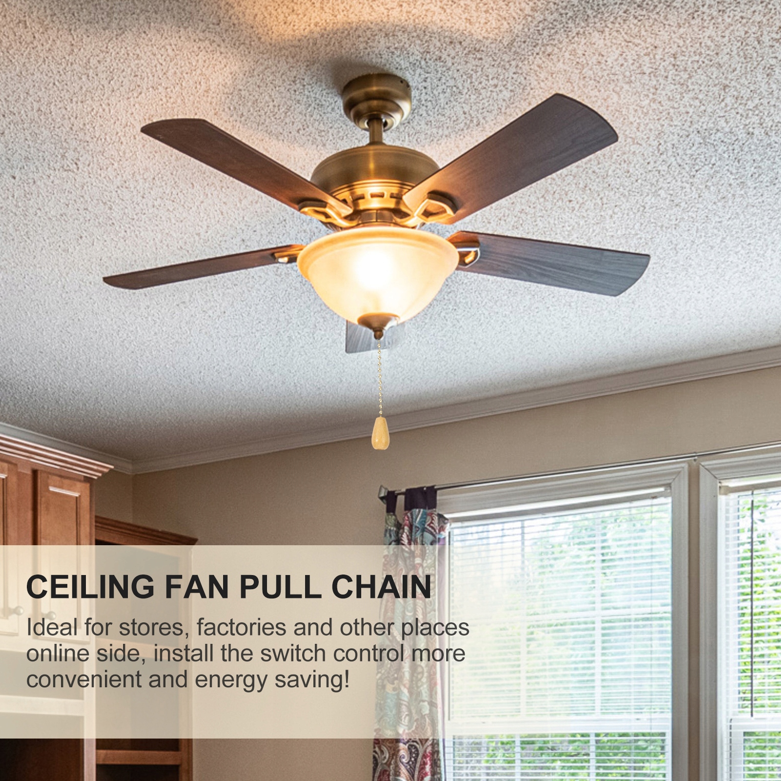 Wentylator z wiszącą latarnią, 3 prędkości Marka bez marki