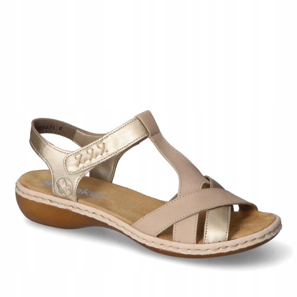 Sandály Rieker 65919-61 Béžová 40