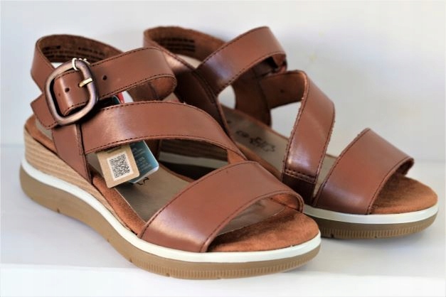 JANA 28216-28 SANDAŁY BRĄZOWE COGNAC R.37 Marka Jana