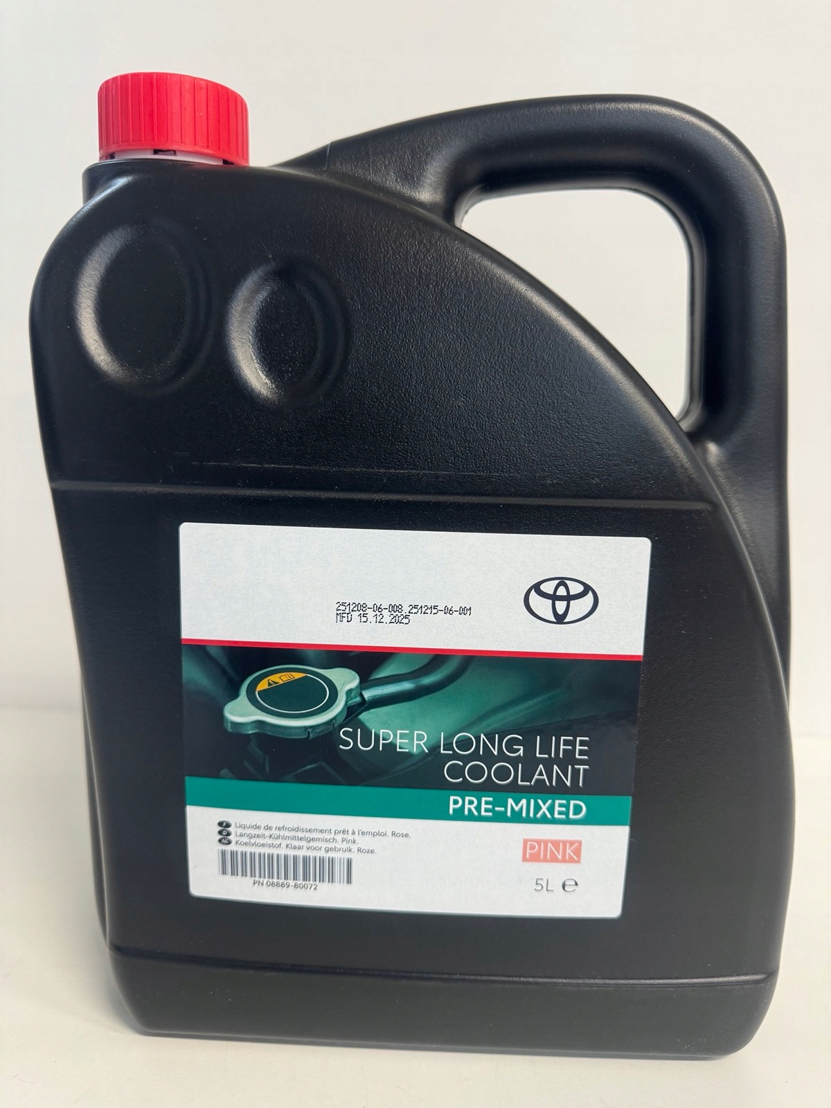 Płyn chłodniczy róźowy Toyota Long Coolant Pre-Mixed Life -35°C 5L