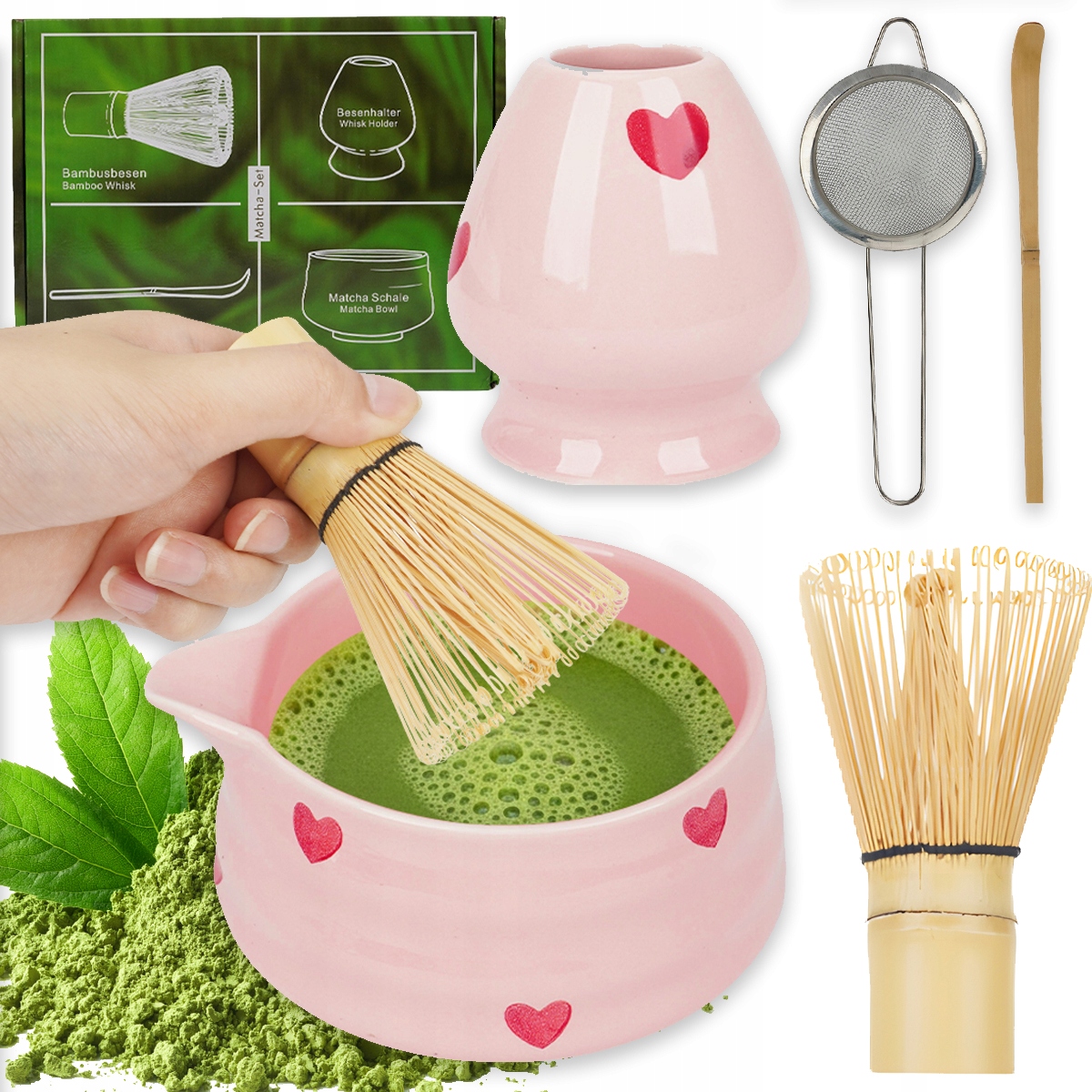 Dárková Sada 5 Ks Na Čaj Matcha Sada Na Vaření Matchy Lžíce