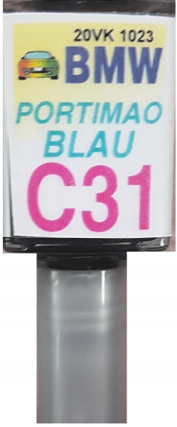 Bmw C31 Portimaoblau Lakier Samochodowy Zaprawka Do Rys 10 ML Arasystem