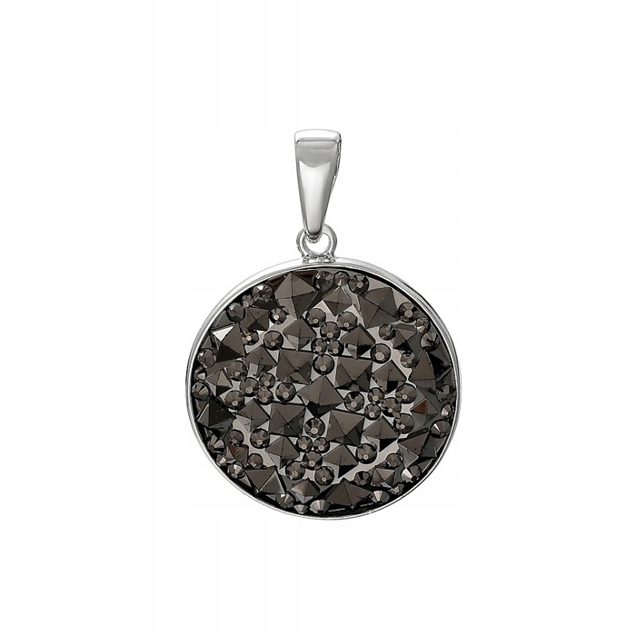 Stříbrný přívěsek 925 Kulatý Křišťály menší