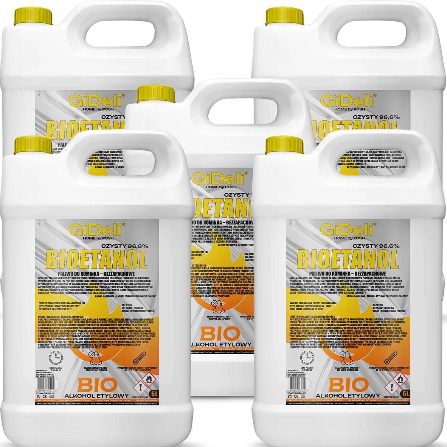 Bioetanol do krbu 5 x 5 l bezzápachové biopalivo